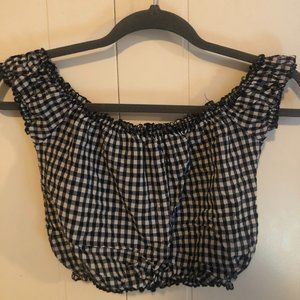 Brandy Melville Gingham Crop Top | Size OS